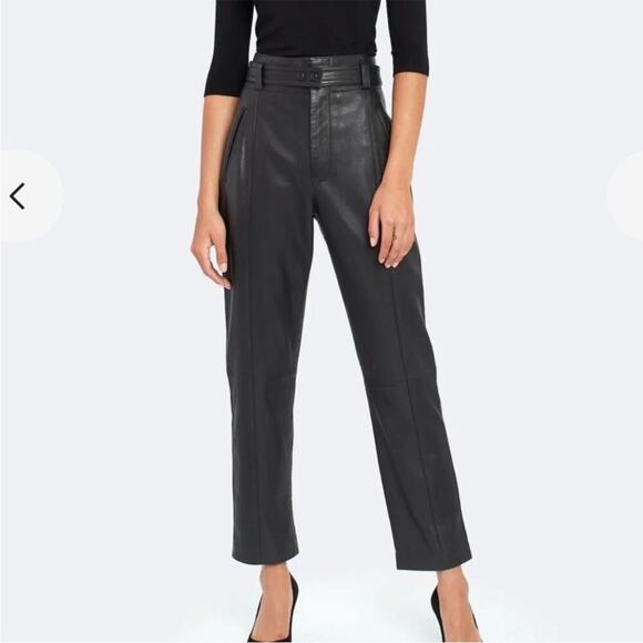 JOIE Lamb Leather Ankle Pants